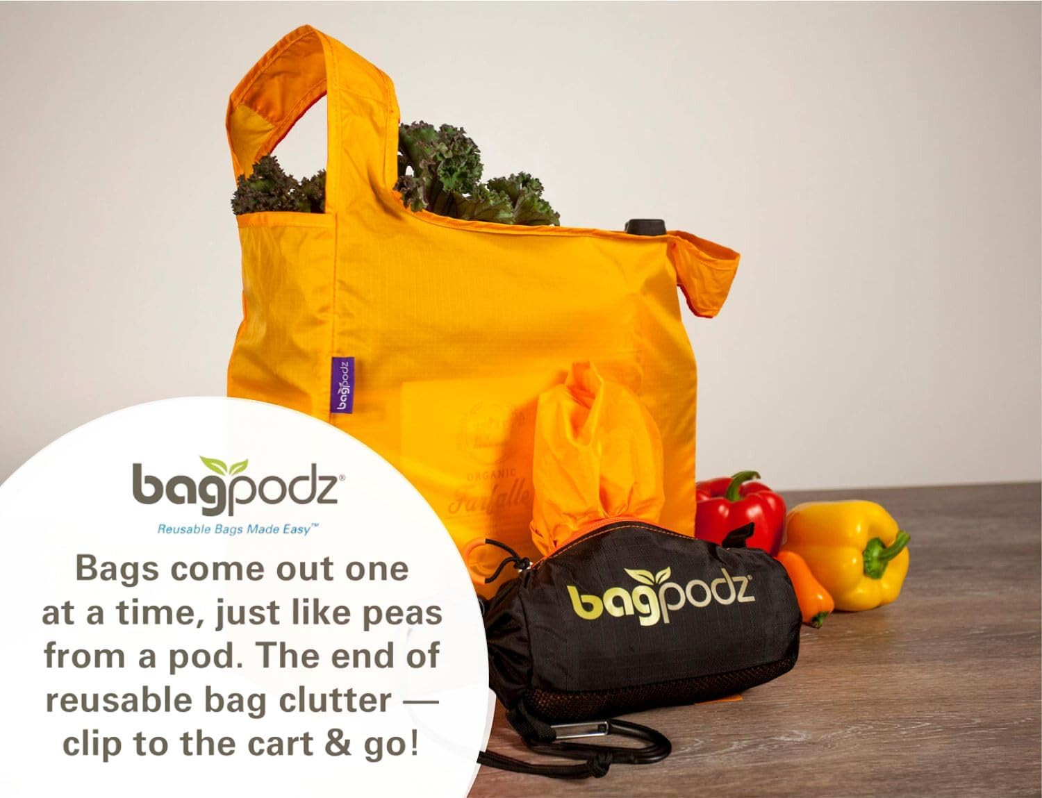 Sturdy Reusable Grocery Bags Foldable and Washable – Made from Ripstop Nylon Hol