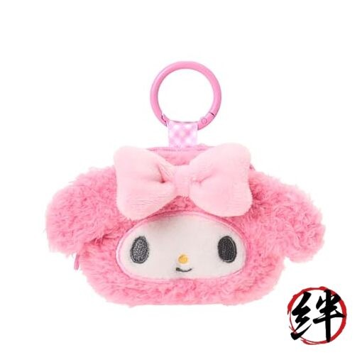 Sanrio Mini Pouch with Face-Shaped Carabiner – My Melody – Suitable