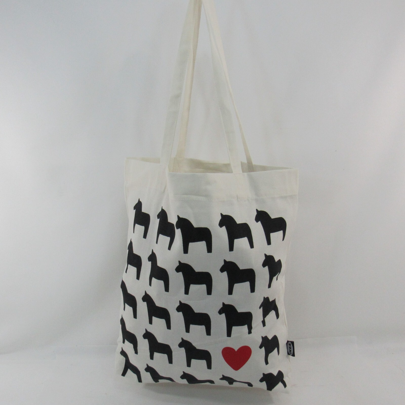 IKEA Hasthage Horse Heart Bag Reusable Cotton Grocery Laundry 505.256.37 Bag