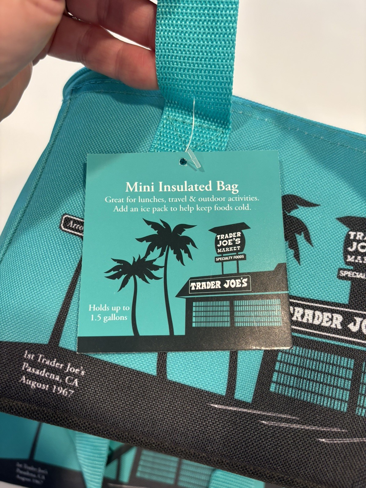 Trader Joe’s 2 Insulated (TEAL) Mini Tote Bags *LIMITED* (With Tags)