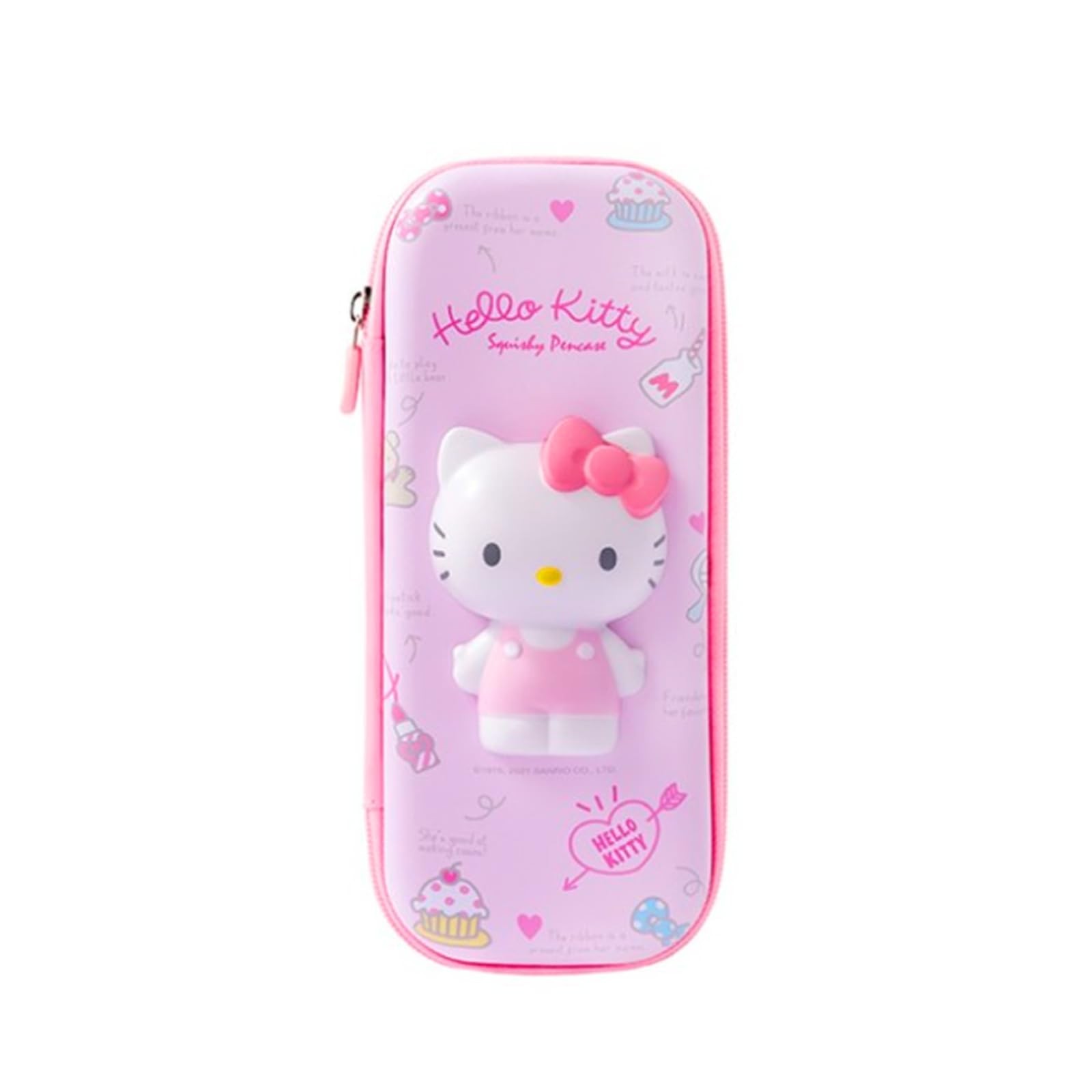 priming water Lovely anime character pouch, travel makeup Pink ribbon cat