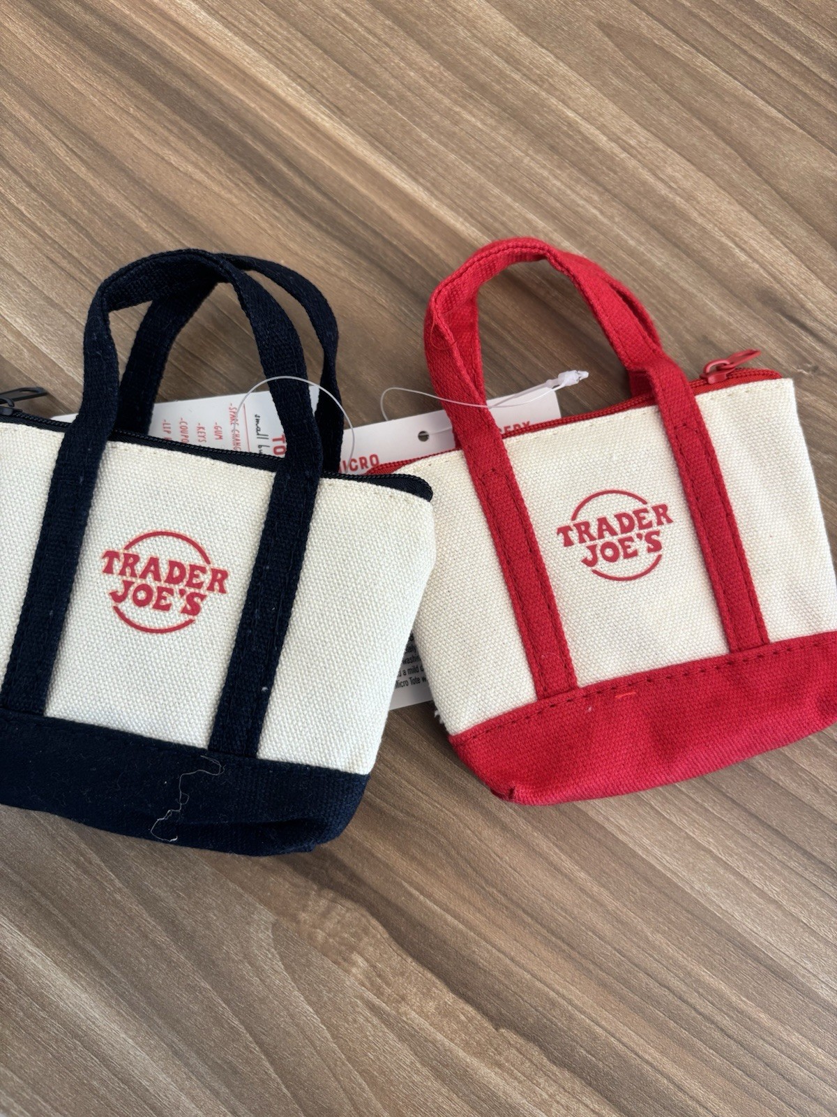 Trader Joe’s Micro Tote with Grocery Bag 2-Pack NWT 2025