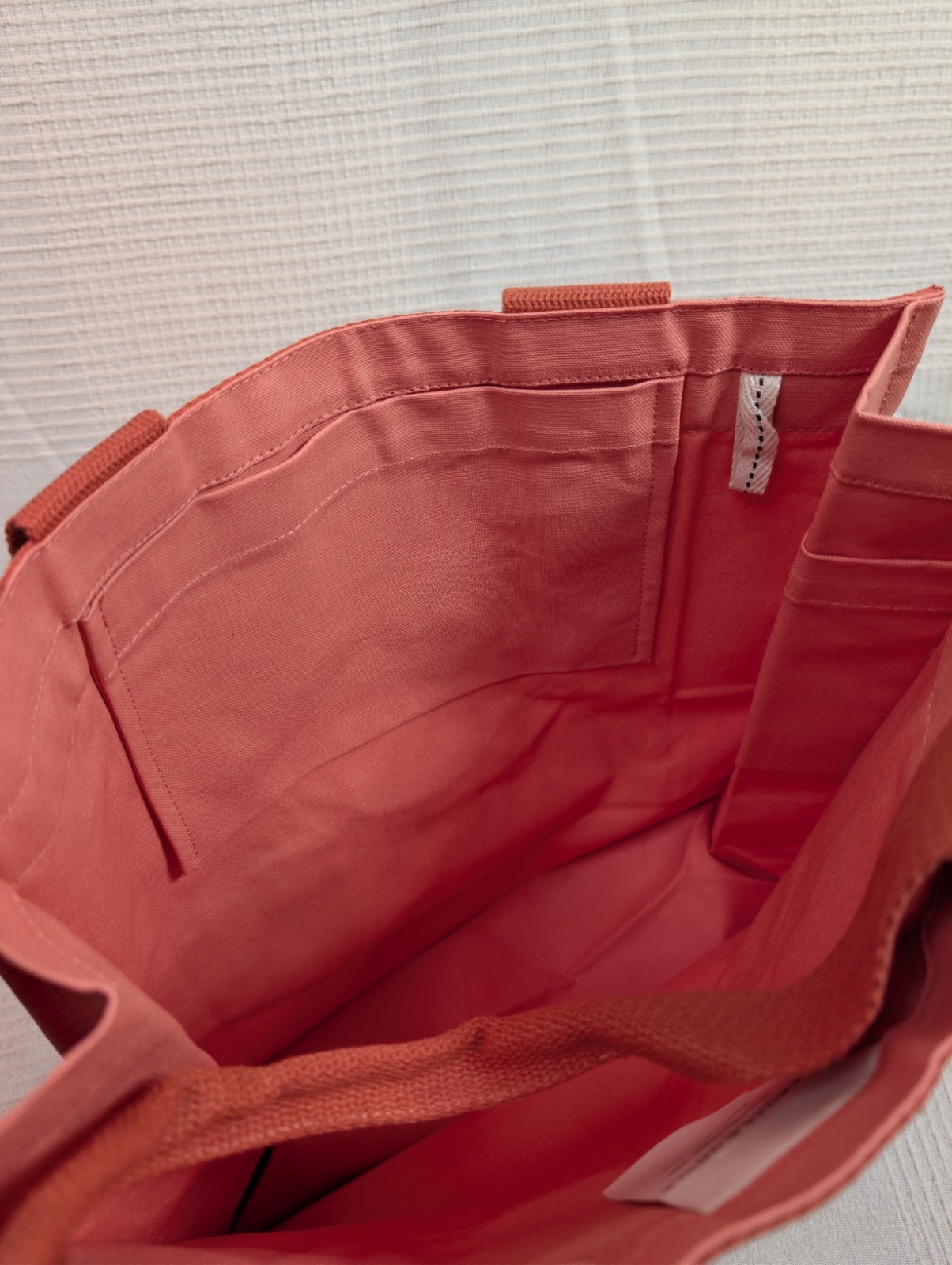 Barnes & Noble Organic Cotton Tote Bag Lot of 2 Rust/Peach & Black/Gold Canvas