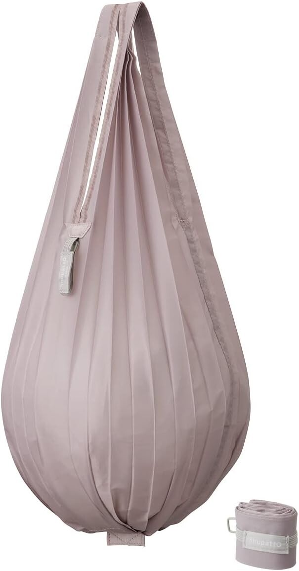 Shupatto Minimal bagDrop 12L (Nude Pink) Eco Bag Folding Shopping Bag (Drop Vert