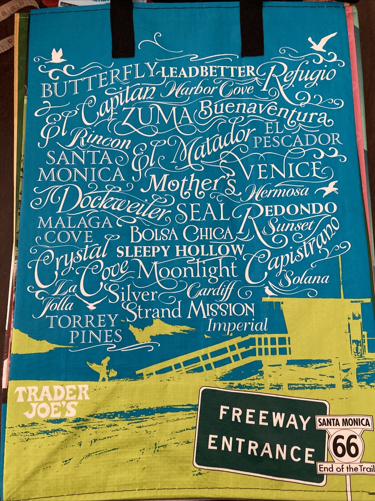 Trader Joe’s Southern California Reusable Grocery Shopping Tote Bag NWT