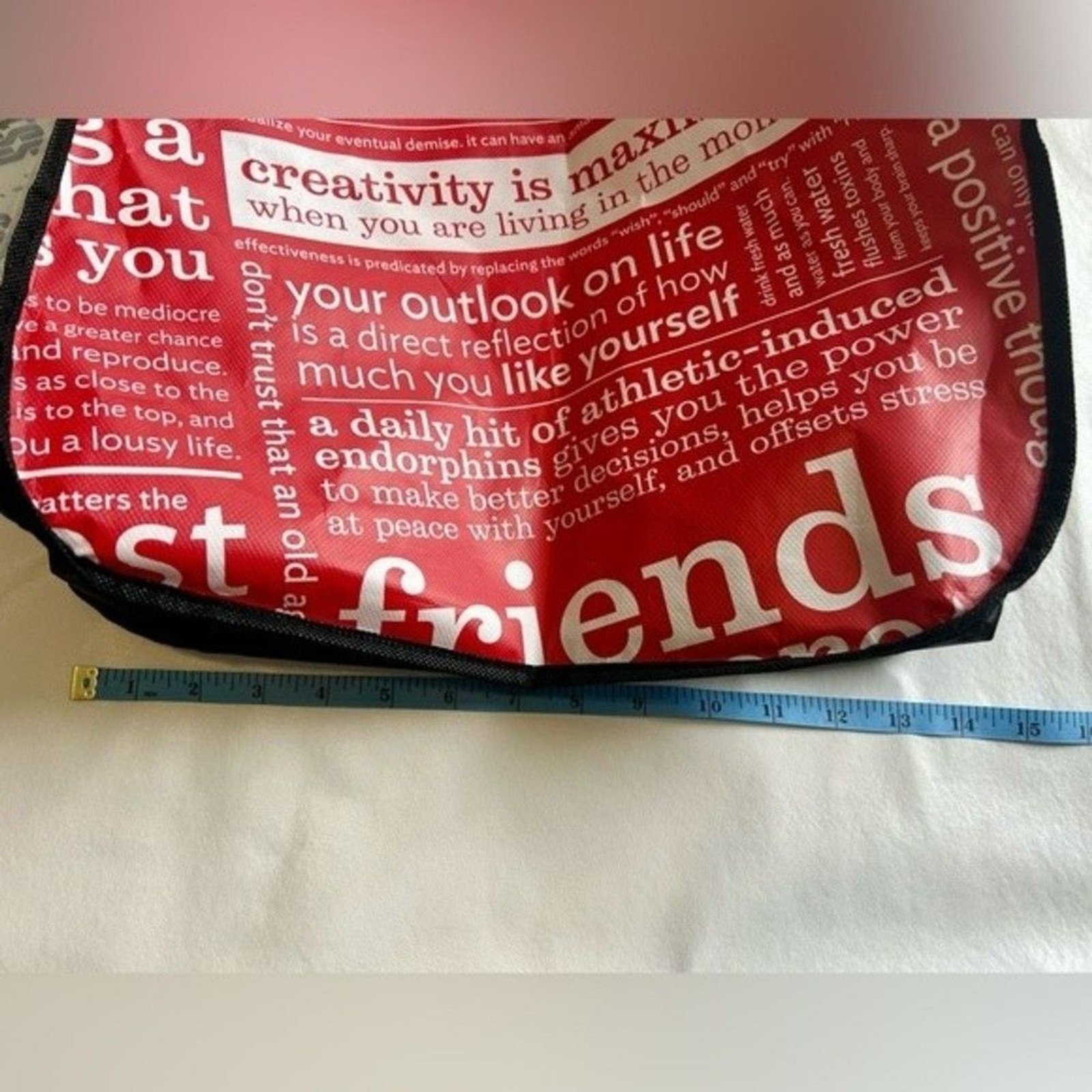 3 Lululemon reusable shopping bags tote bags gift bags 3 sizes w/ strap handles