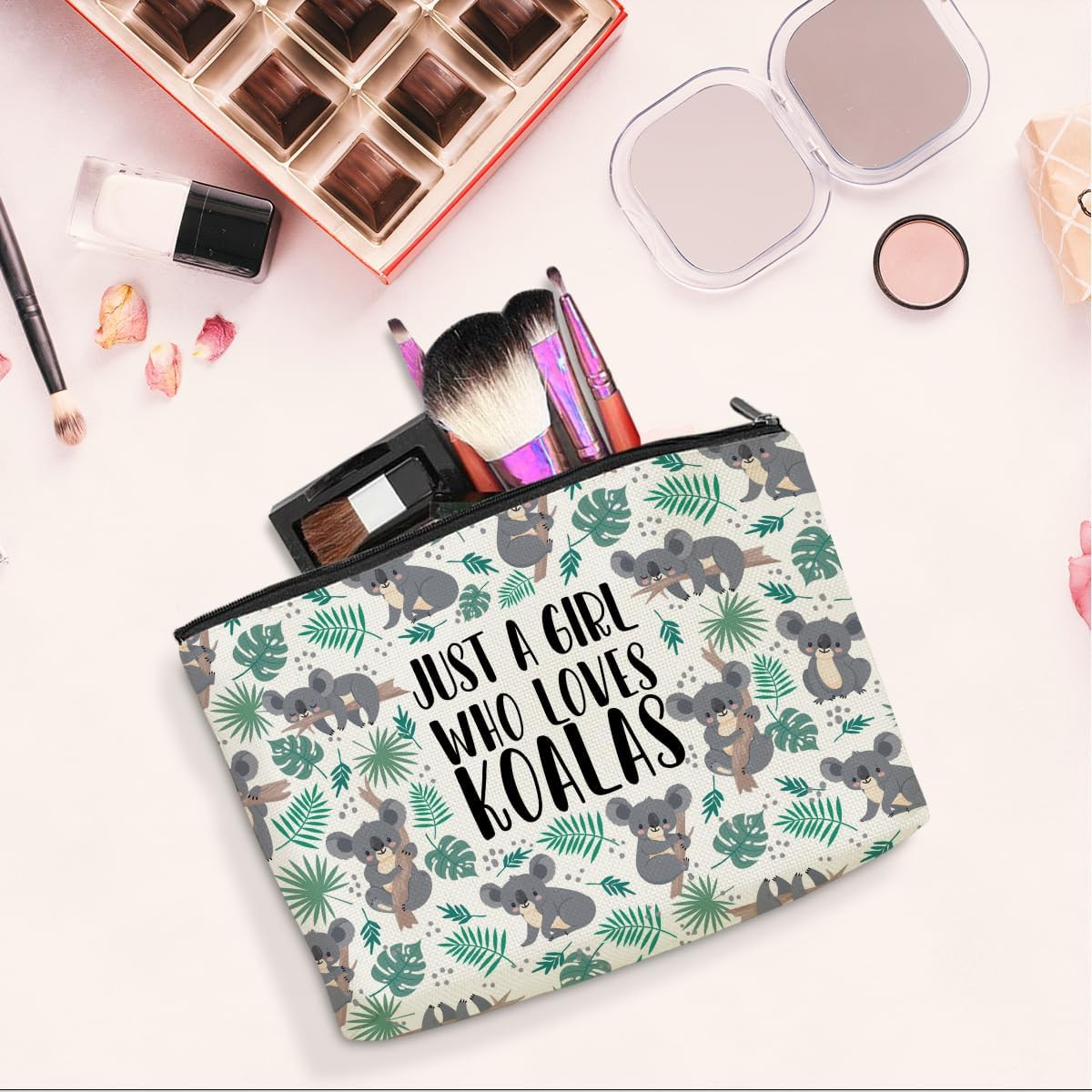 Cute Koala Makeup Bag Koala Gifts Funny Koala Lovers Gift Stuff Decor Travel Toi