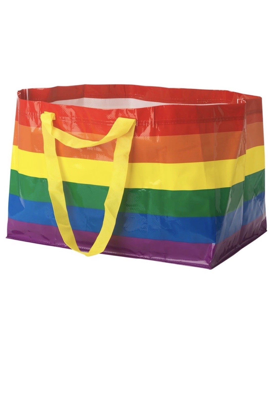 2 Large Rainbow 🌈 IKEA Bags Pride Queer Month Sturdy Shopping Storage Donate