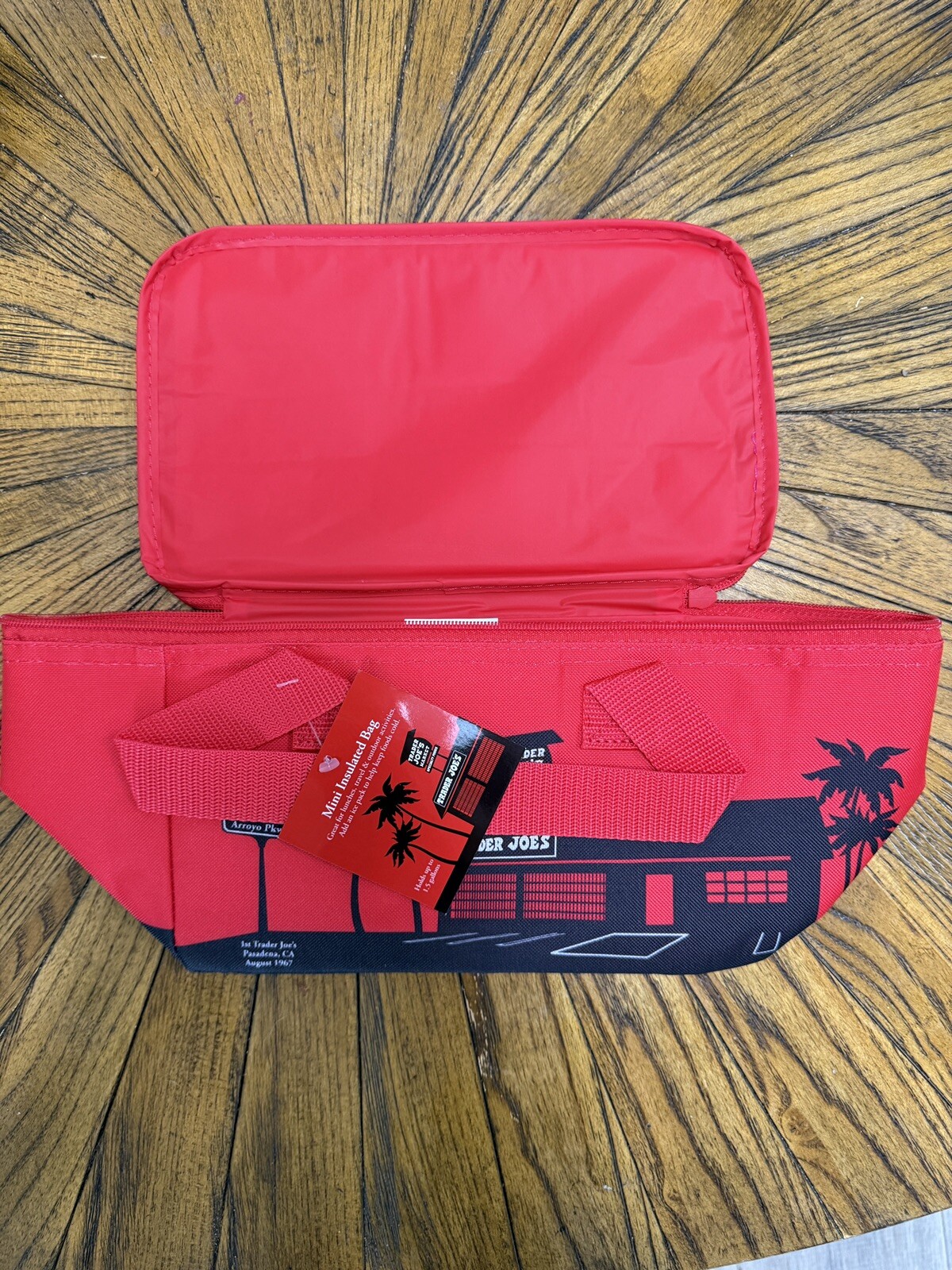 🟩 Trader Joes Mini Insulated Bag Set of 2 Red Green Limited Edition Holiday 🟥