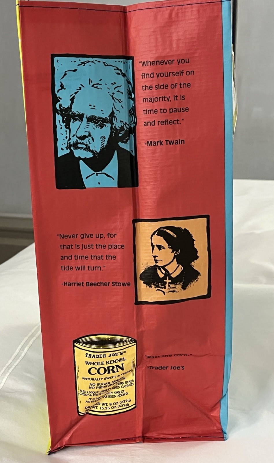 Trader Joe’s Reusable Connecticut State/Region Tote Reusable Bag 6 Gal