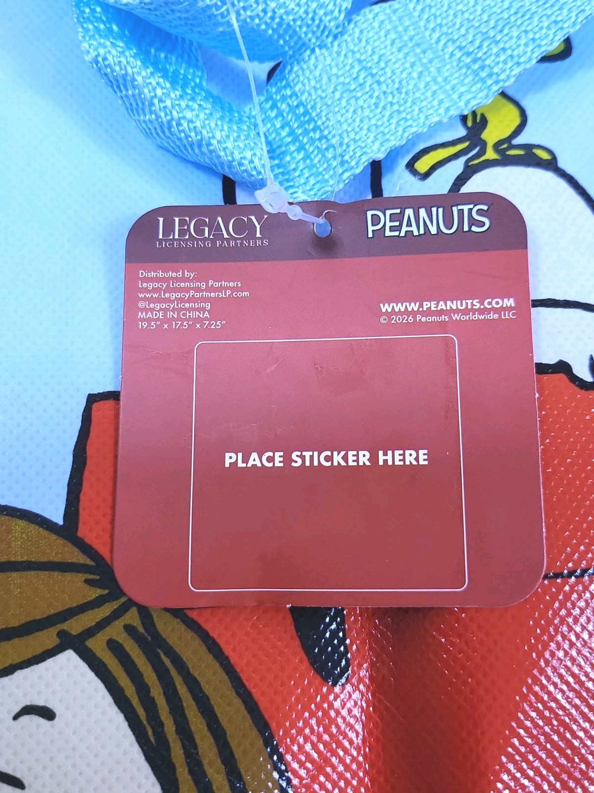 Peanuts Gang New Reusable Shopping Bag Grocery Travel Bag 19.5″x17.5″x7.25″