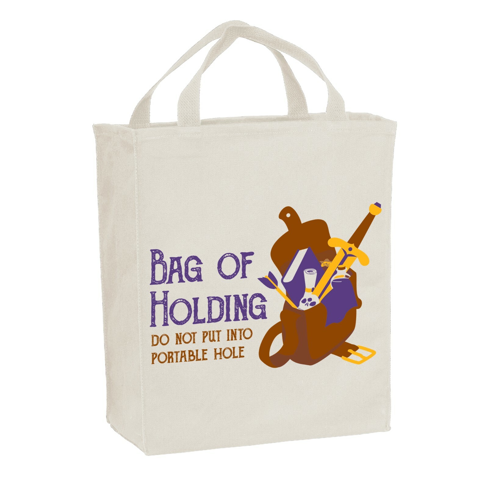 Bag of Holding – Tabletop Game RPG Fantasy Adventure Geek Chic Canvas Tote Bag
