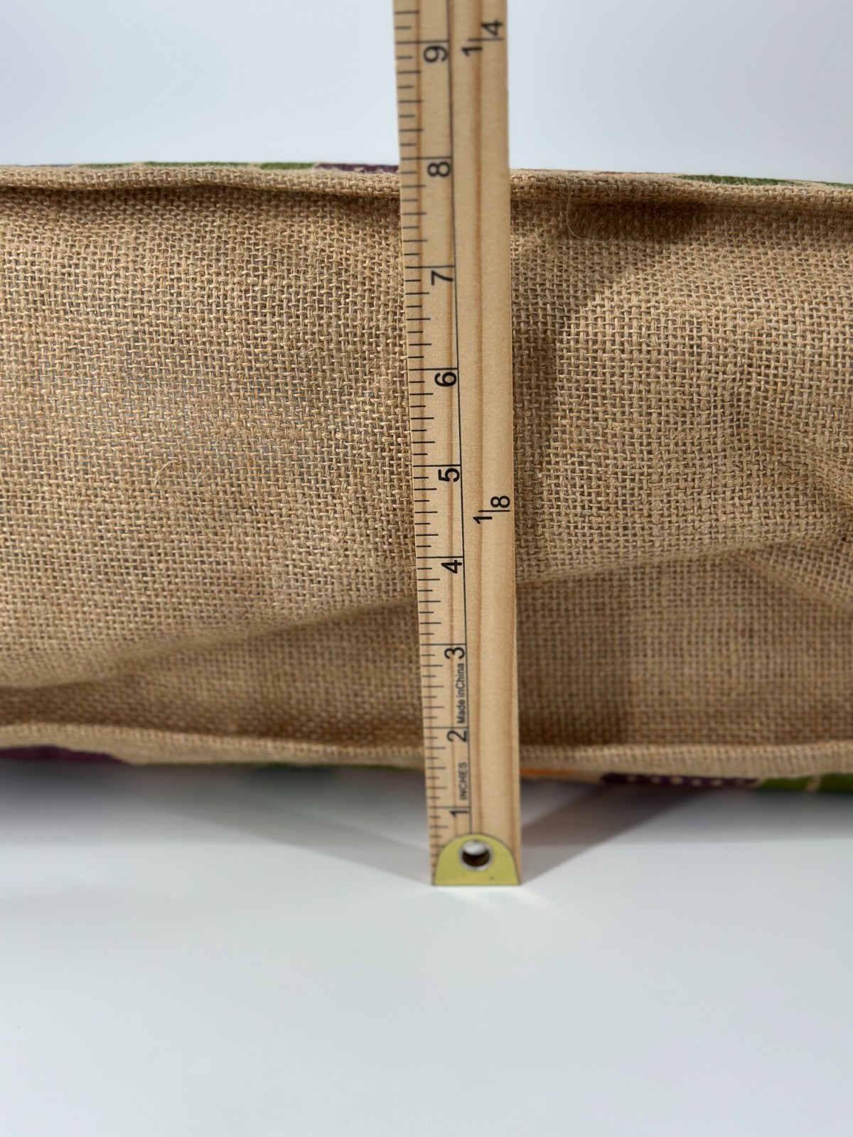 Trader Joe’s Reusable Burlap Shopping Bag Vegetables 16x12x8” 2 Paper Bags Set