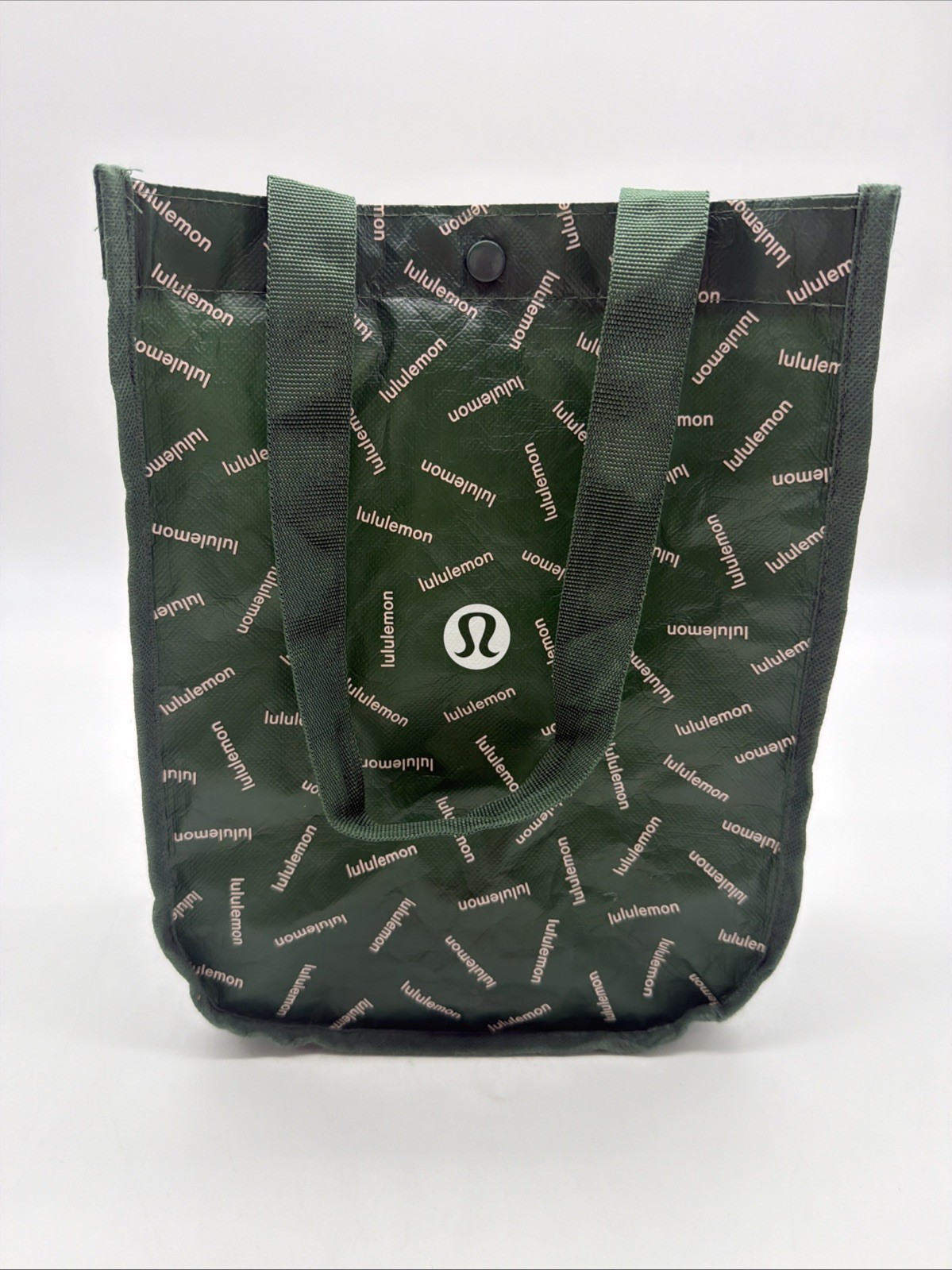 Lululemon Limited Edition Seasonal Reusable Shopping Bag Green Logo 11x9x4.#87