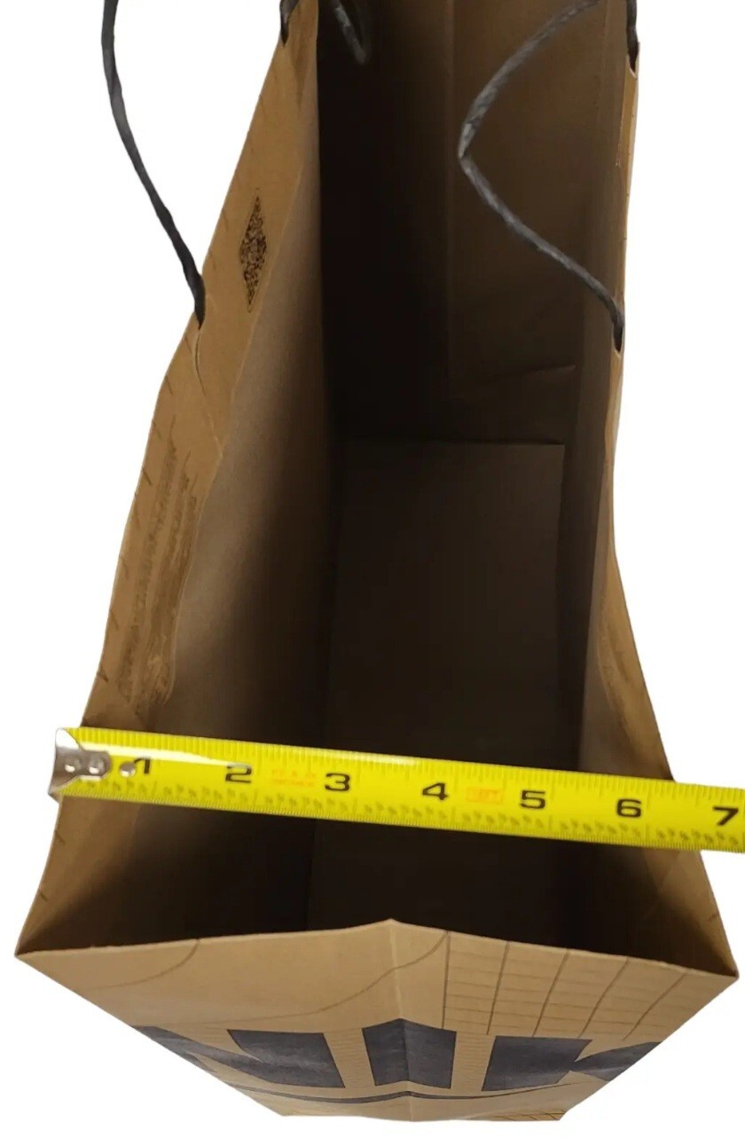 (20) NIKE Iconic Swoosh Brown Recycled Paper Shopping Bag New