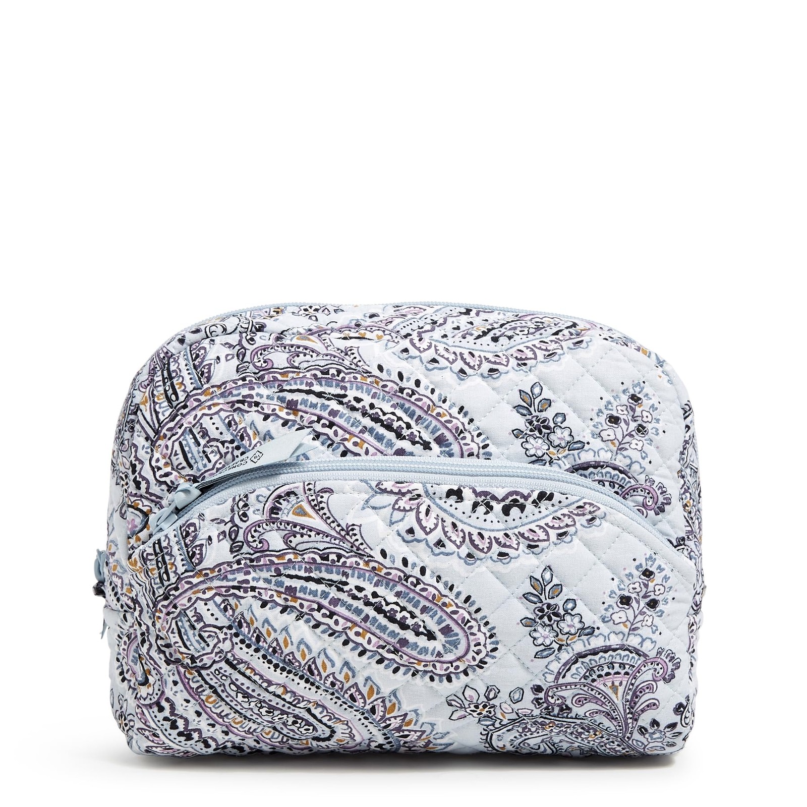 Vera Bradley Women’s Cotton Large One Size, Soft Sky Paisley