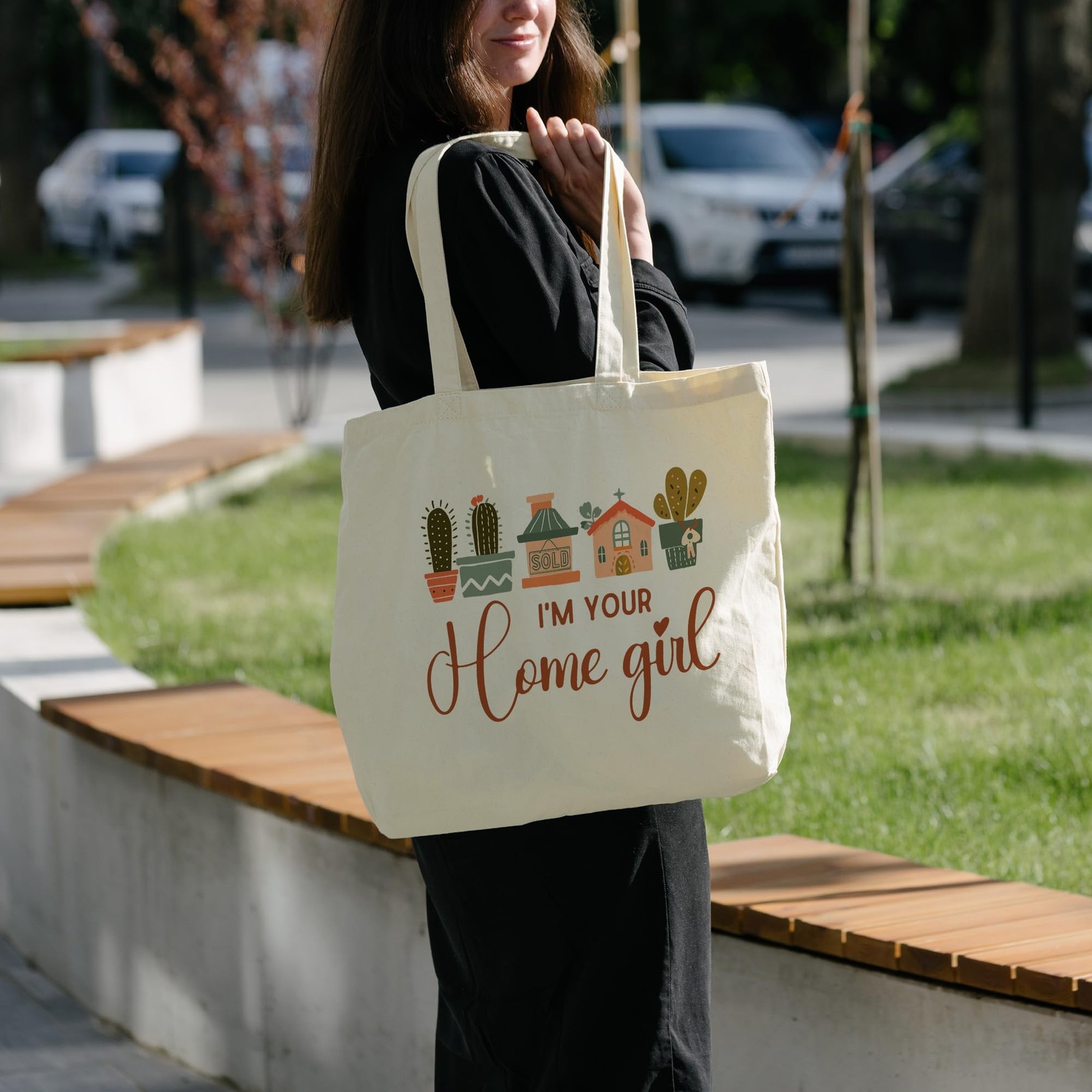 Realtor Tote Bag For Women, I’m Your Home Girl Tote Bag, Reusable Work Shoppi…