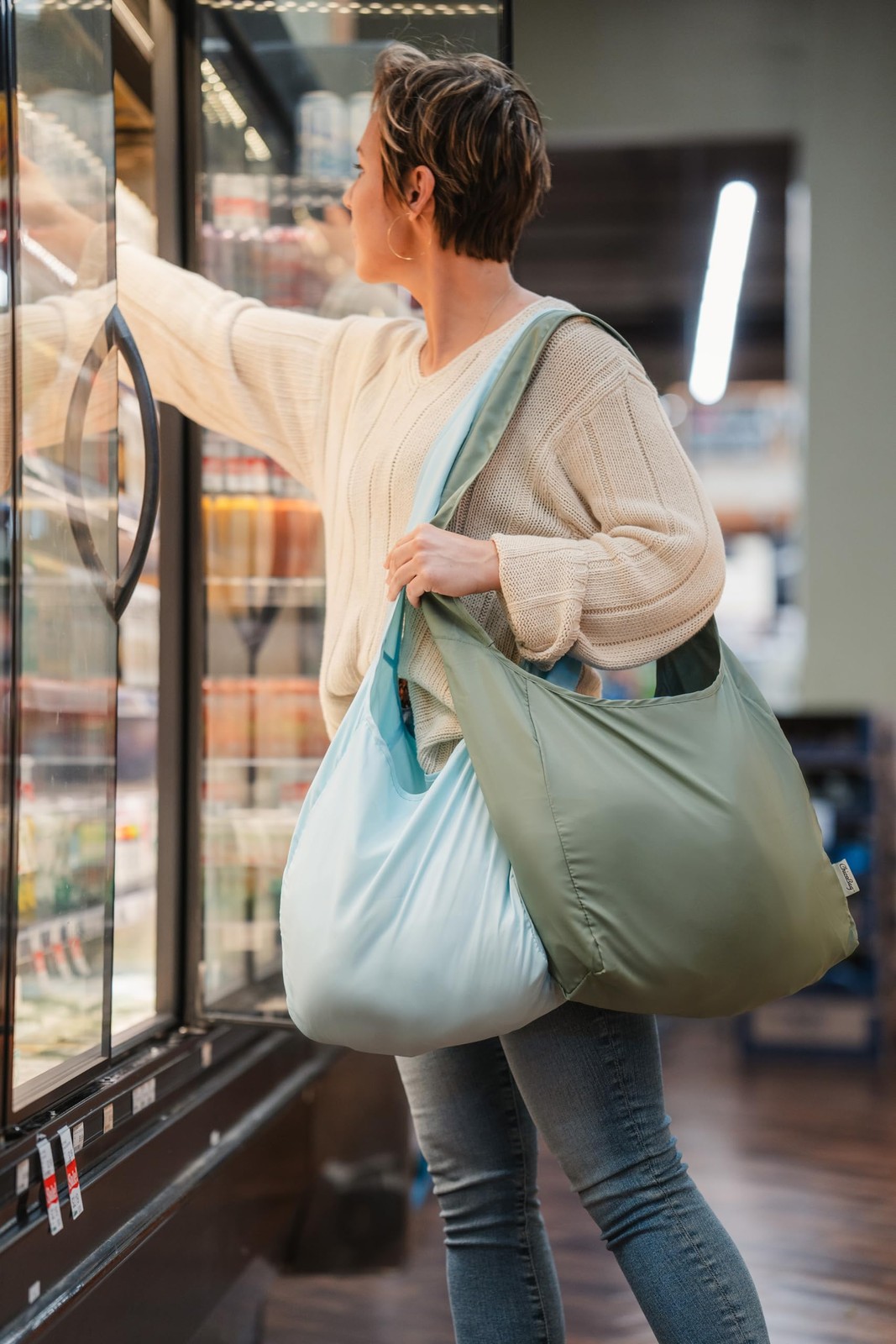 ChicoBag Sling rePETe + Refine | Eco-friendly Messenger-Style Reusable Tote B…