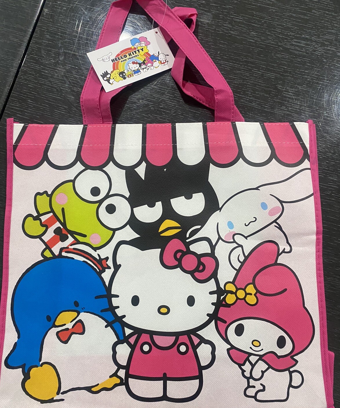 Sanrio Hello Kitty Reuseable Shopping Tote Beach Bag Friends My Melody Kerropi