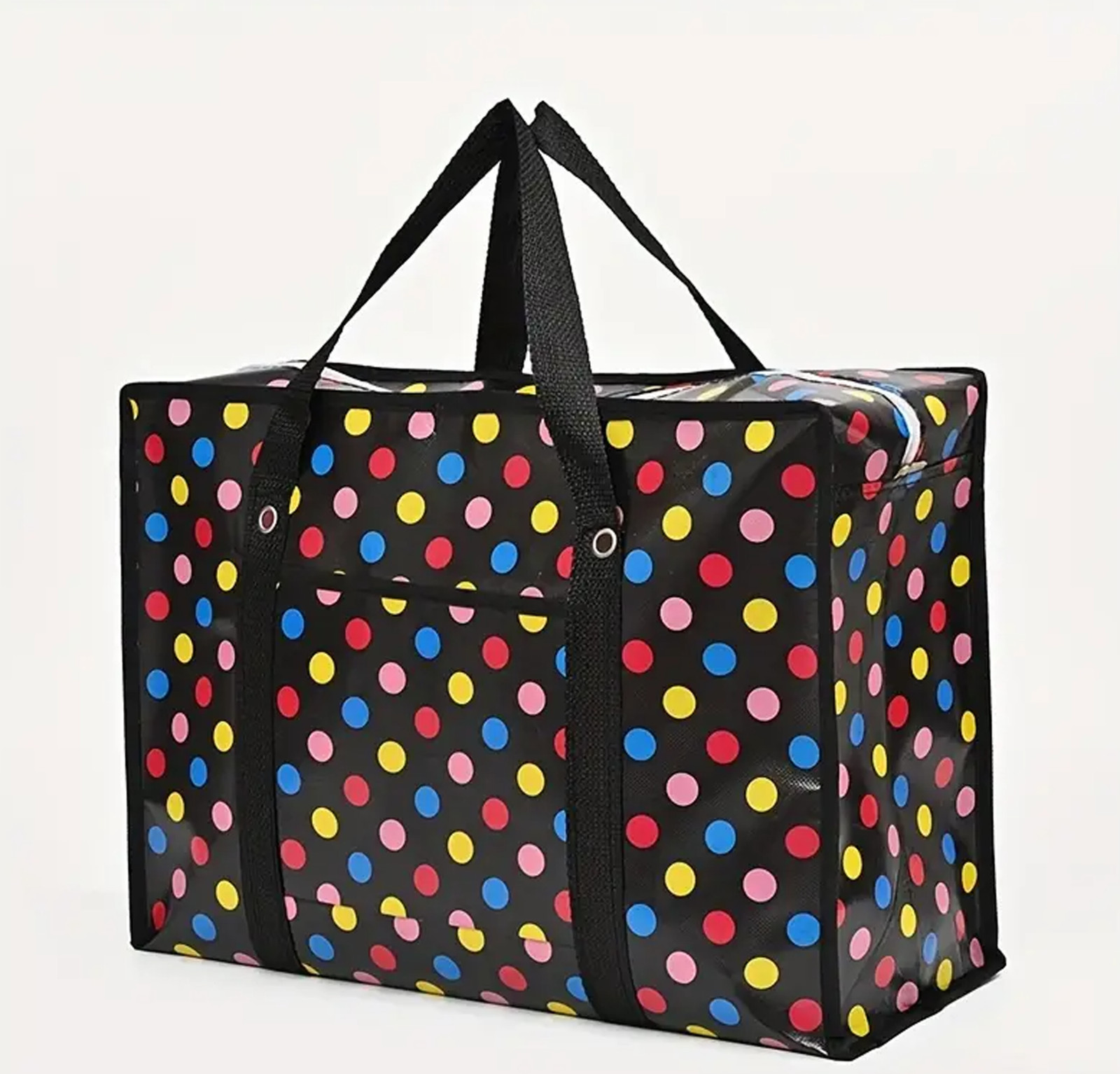Extra Huge Reusable Nonwoven Polyester Laundry Storage Bags with handle & zipper