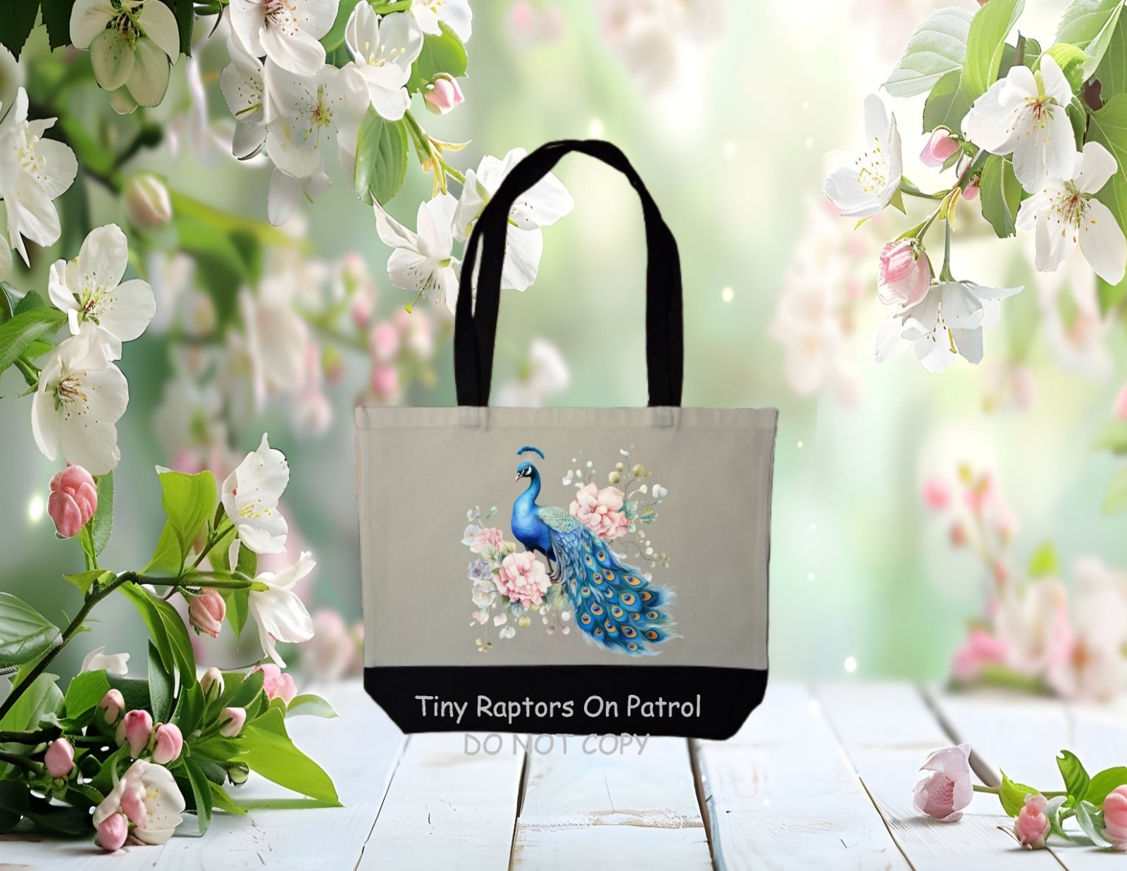 Peacock ~ Canvas Tote Bag~FREE shipping~shopping~CHOICE~Reusable~Gift~Birds