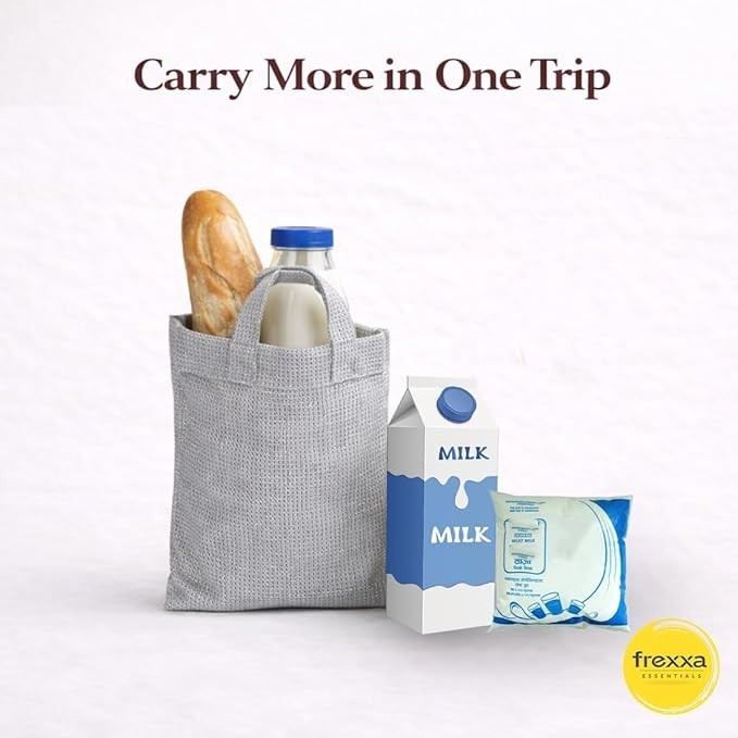 15 x 16 inch Eco-Friendly HDPE Carry Bag | Reusable Grocery & Market / 7 bags