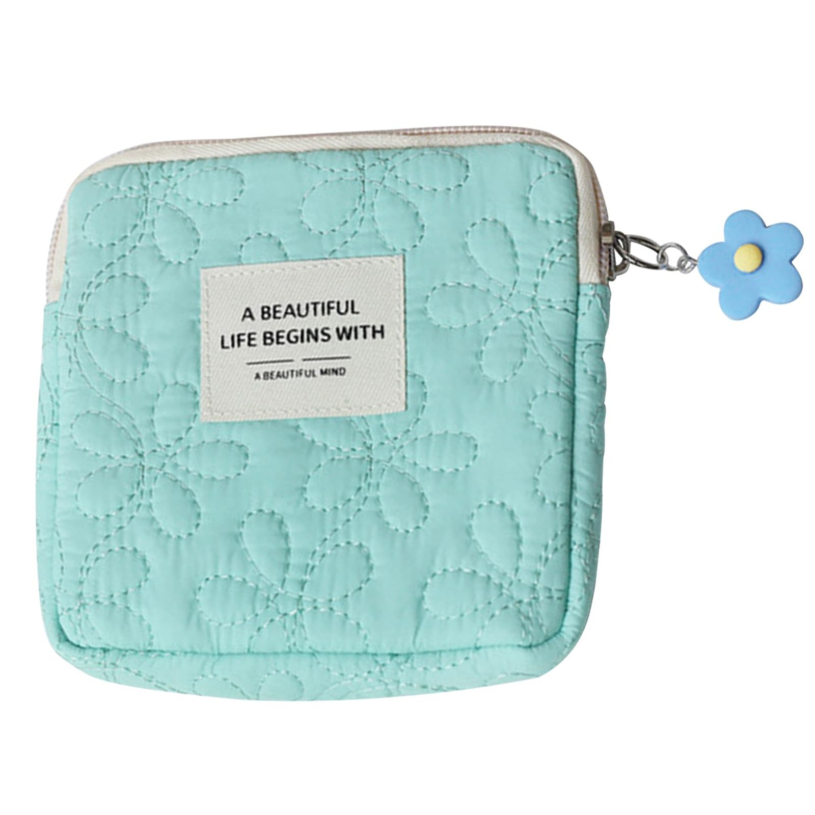 Thereisno Fashion Women Small Cosmetic Bag 11.5x2cm/4.53×0.78inches, Blue
