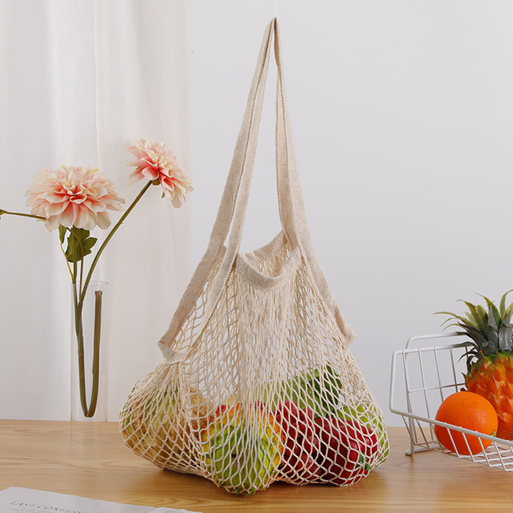 Mesh Net Bag Reusable String Shopping Bag Fruit Veg Grocery Handbag Storage Bag