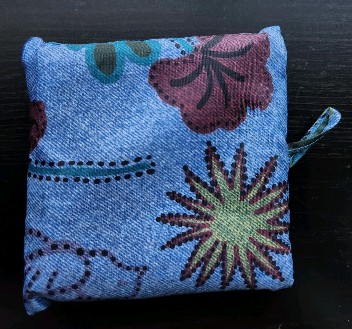 Baggu Digital Denim Birds Standard Reusable Bags NWOT
