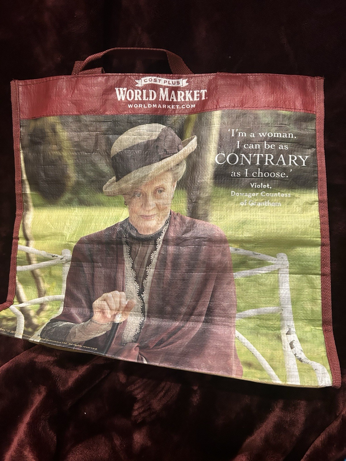 Downton Abbey Reusable Bag Violet Dowager Countess Costplus World Market