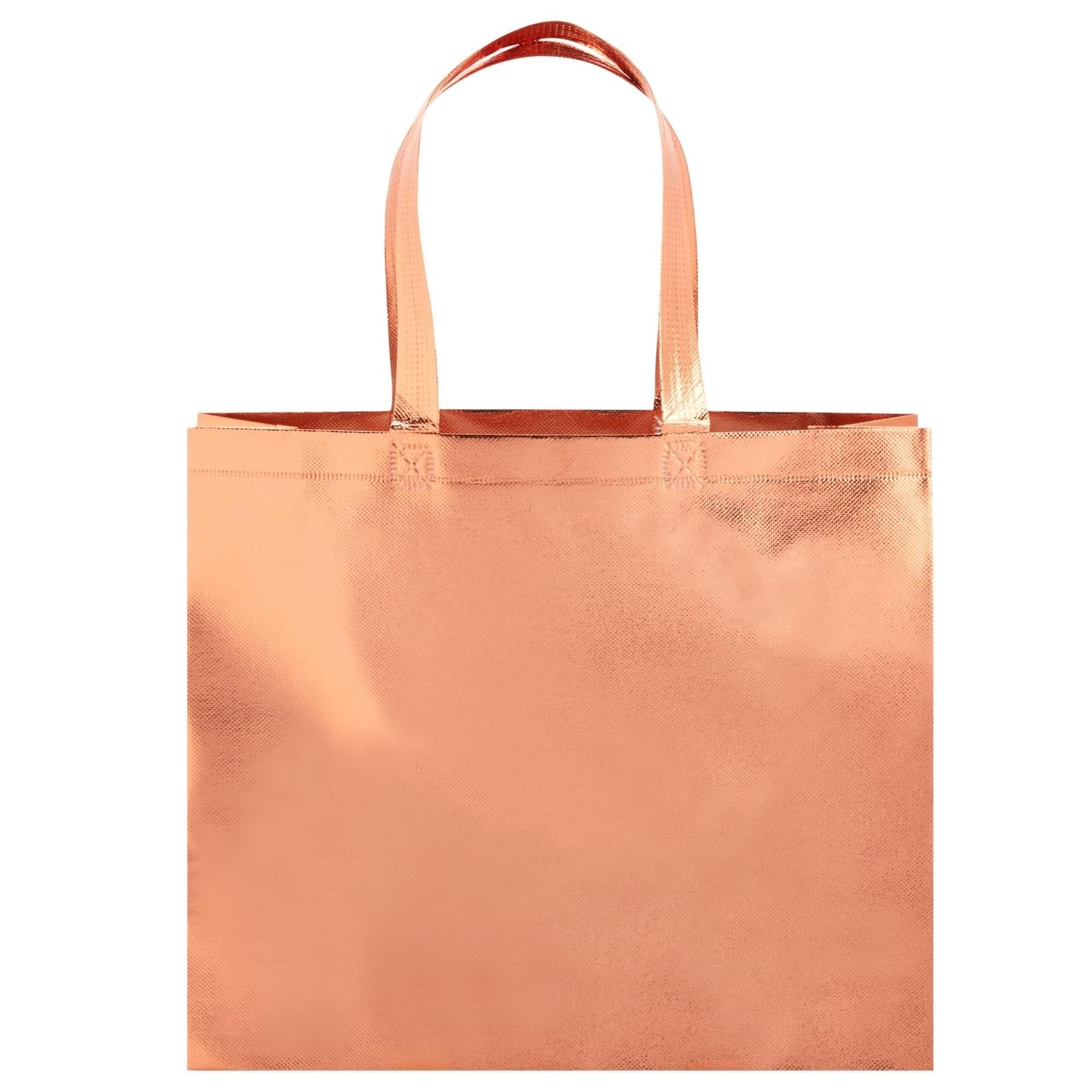 Juvale Reusable Grocery Tote Bags – Rose Medium, Gold Metallic
