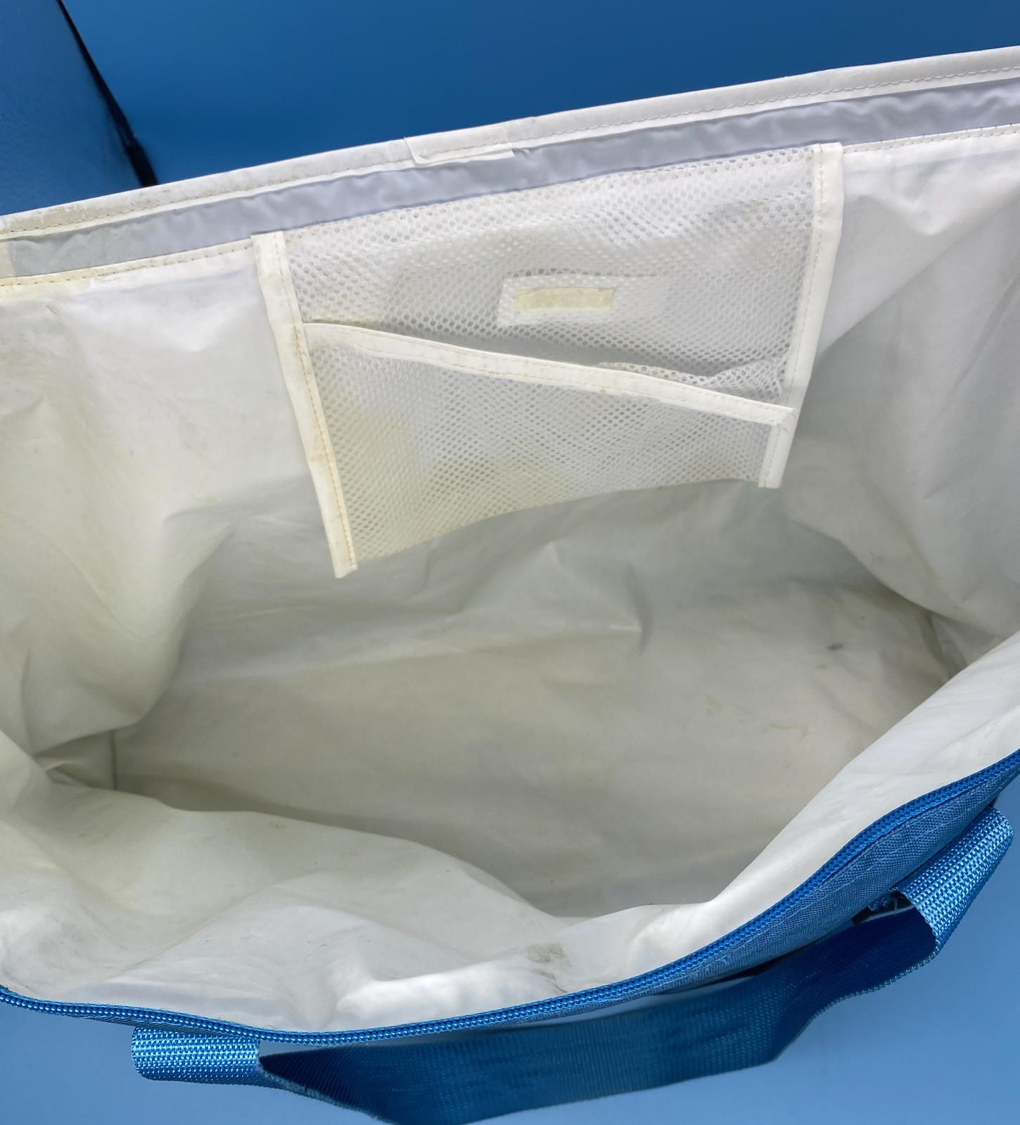 1st Trader Joe’s Store Insulated Cooler Tote Bag Blue Zip Grocery Pasadena 1967