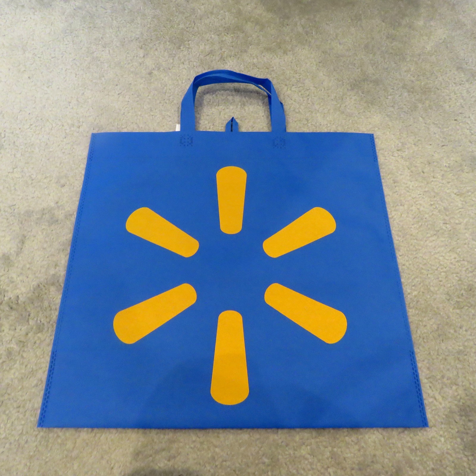 Lot 10 NEW NWT Walmart Reusable XLarge Tote Bags abt. 18″ L x 17 “T x 7” D