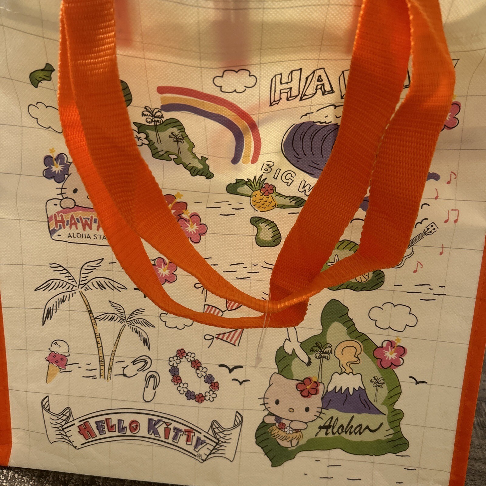 New Hello Kitty Island Chain HAWAII SHOPPING BAG ABC STORES