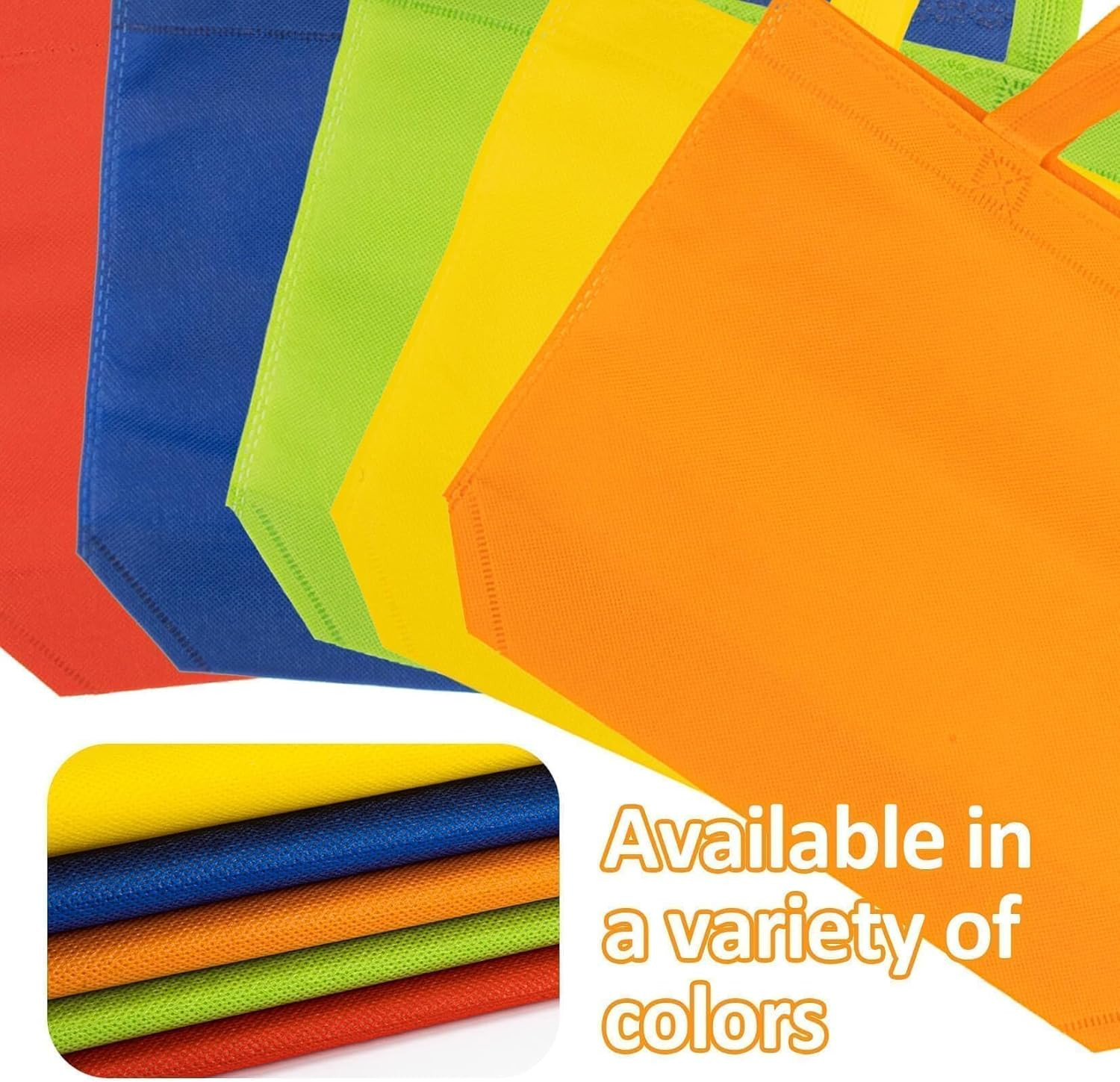 10 Pack Non Woven Party Favors Bags Reusable Tote Bags with Handles for Grocery