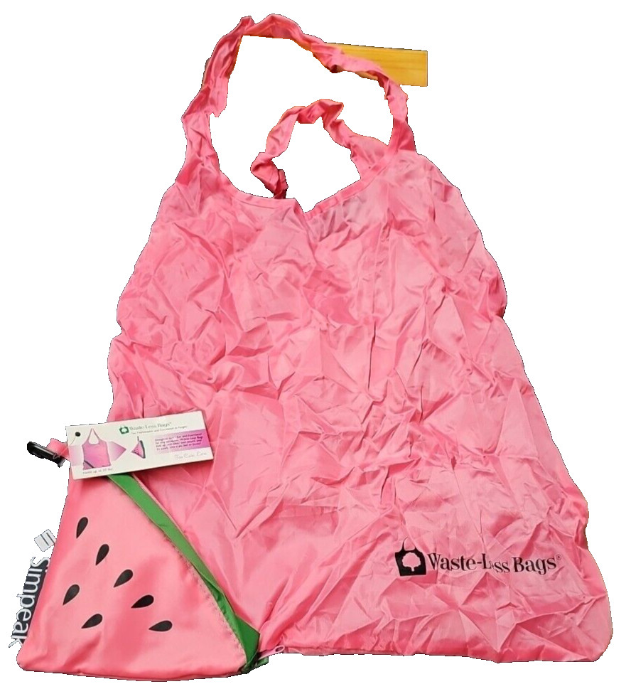 Waste-Less Bags Reusable Grocery Bag for Shopping – Watermelon Bag Pink NEW
