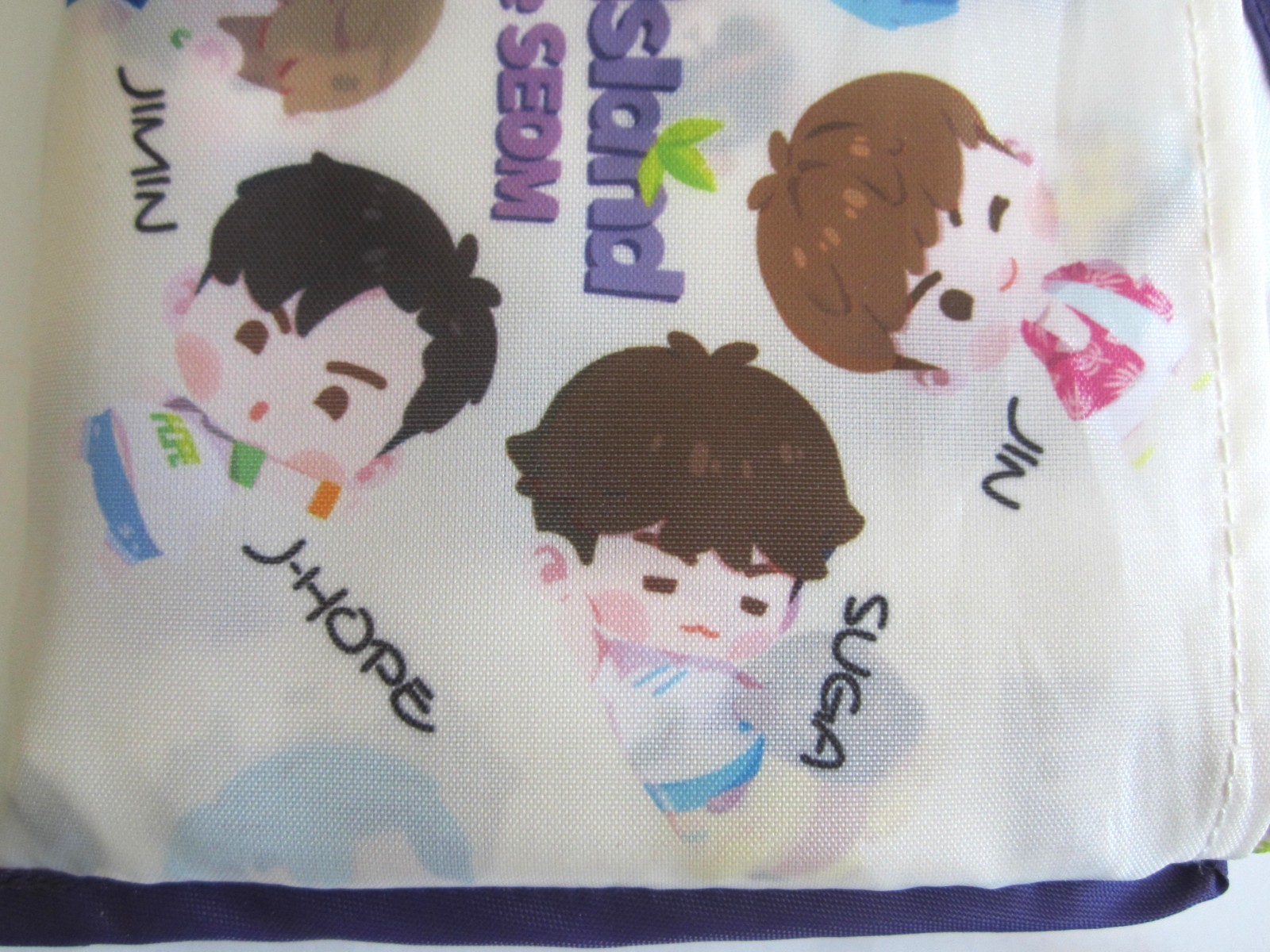BT21 BTS Island Reusable Shopping Bag Korean Boy Band Singer Band NEW