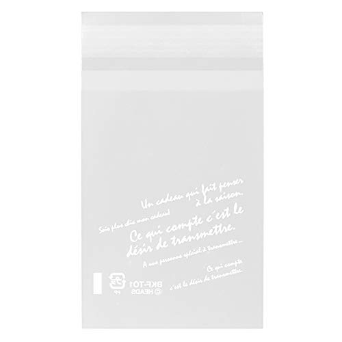 Heads BKF-TO1 Food-Safe Bags Made in Japan Semi-Transparent OPP Bags with Tape