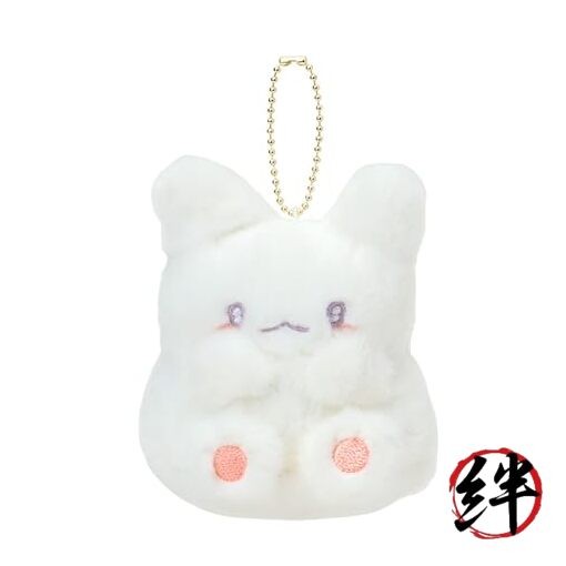 Sanrio SANRIO Mascot Holder: Hanamaru Ghost Nap on a Fluffy White Cloud 575933