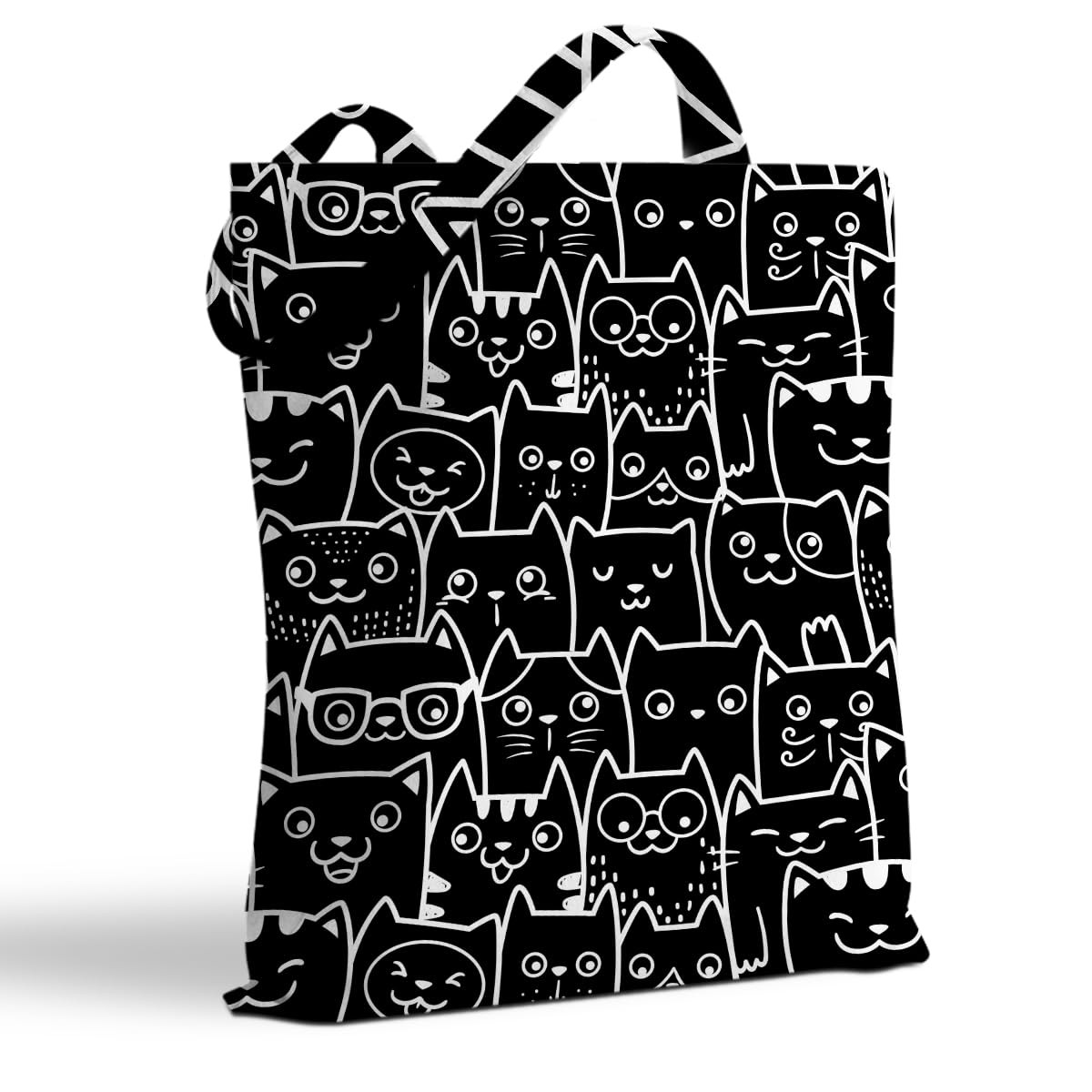 Reusable Shopping Grocery Tote Bag With Zipper Pockets Weekender Gifts