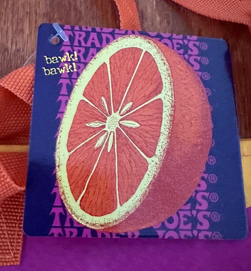 TRADER JOE’S “ORANGE CHICKEN” Rare Reusable Shopping Bag New With Tags NWT