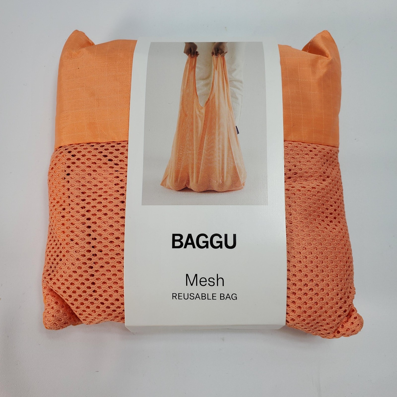 BAGGU Cantaloupe Mesh Standard Baggu Reuseable Bag New HTF Rare Orange
