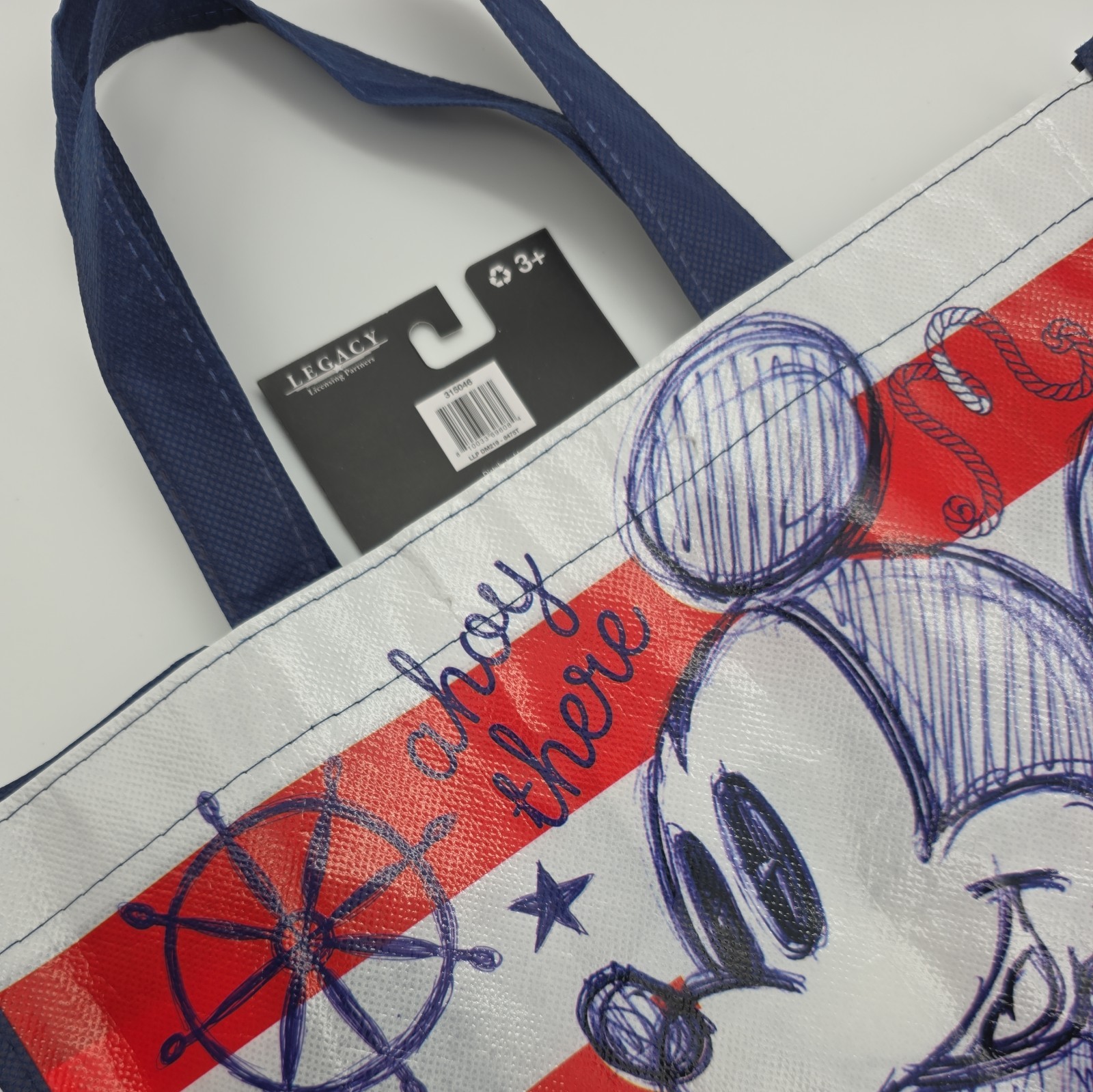 Walt Disney’s Mickey Mouse “Ahoy There 1928” Reusable Tote Bag 12×13-in. (1073)