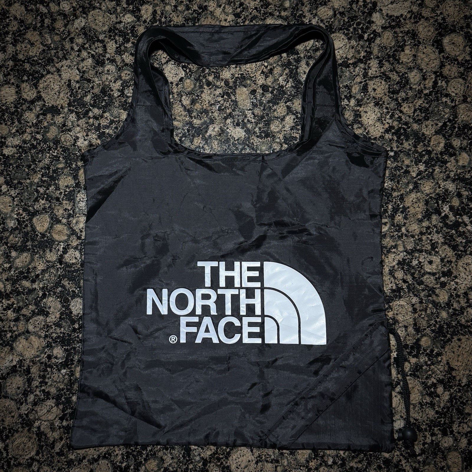 The North Face Nylon Reusable Shopping Tote Bag Lightweight Black Foldable