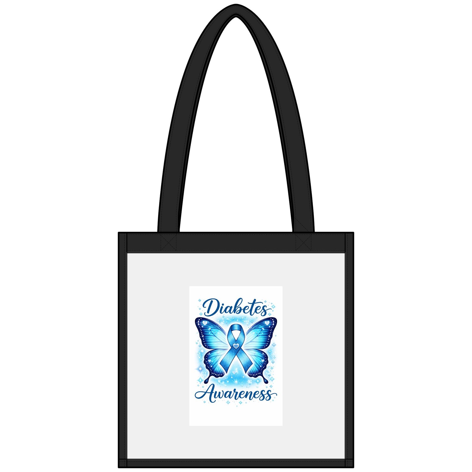 Diabetes Awarenes Butterfly Tote