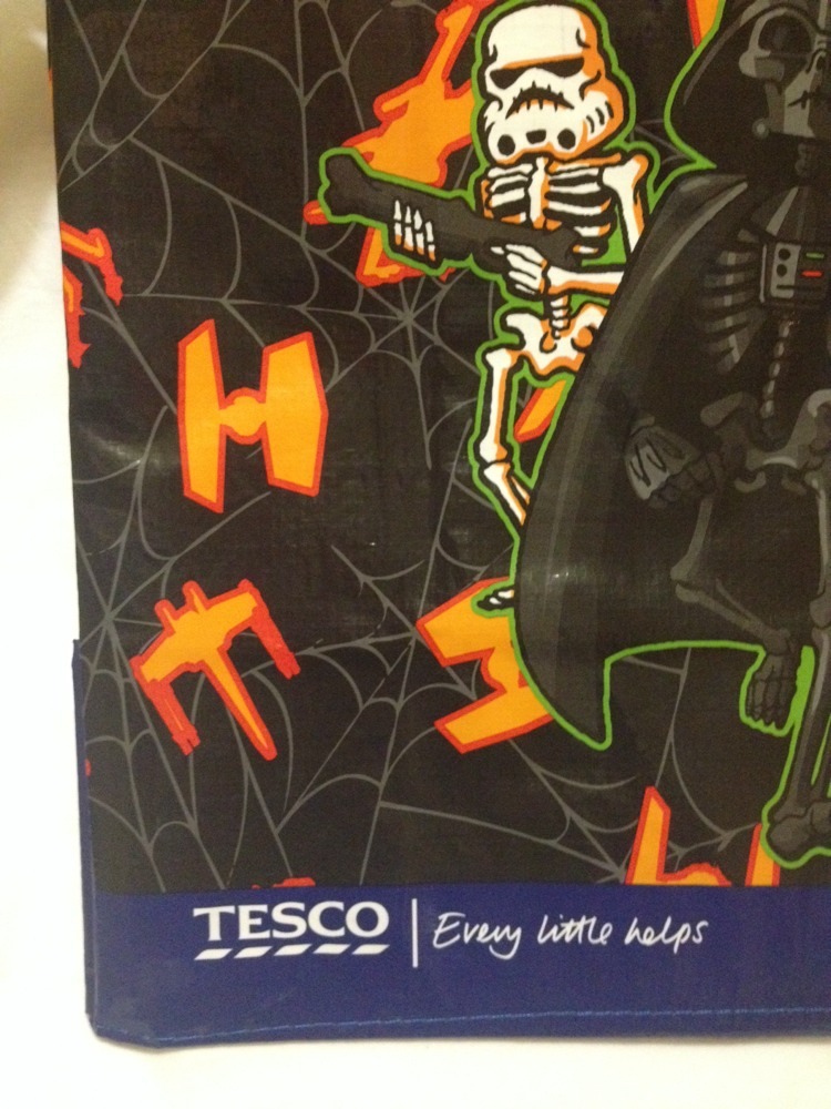 Star Wars Clone Wars Bag Halloween Tesco Yoda Darth Vader Storm Trooper New