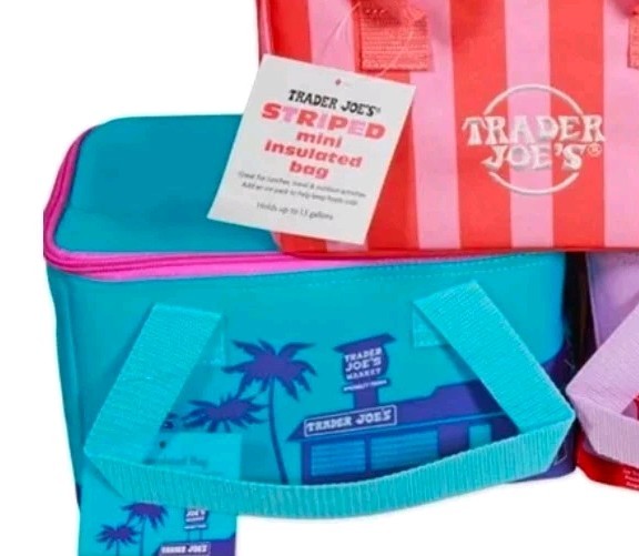 Trader Joe’s Mini Insulated Bag Cooler Striped 1.5 Gal Pick A Color