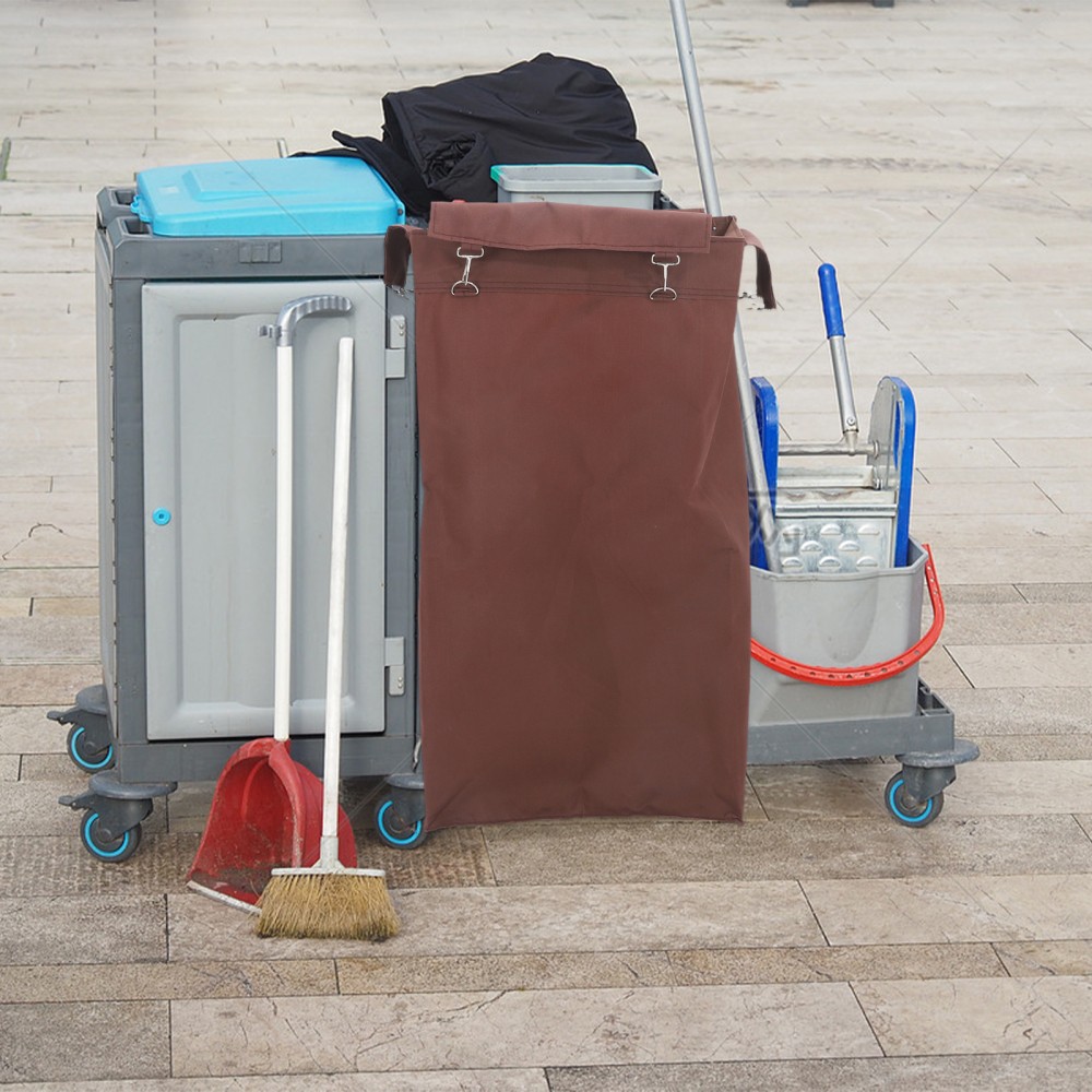 Commercial Cleaning Cart Bag Janitorial Trolley Liner Industrial Strength Waste