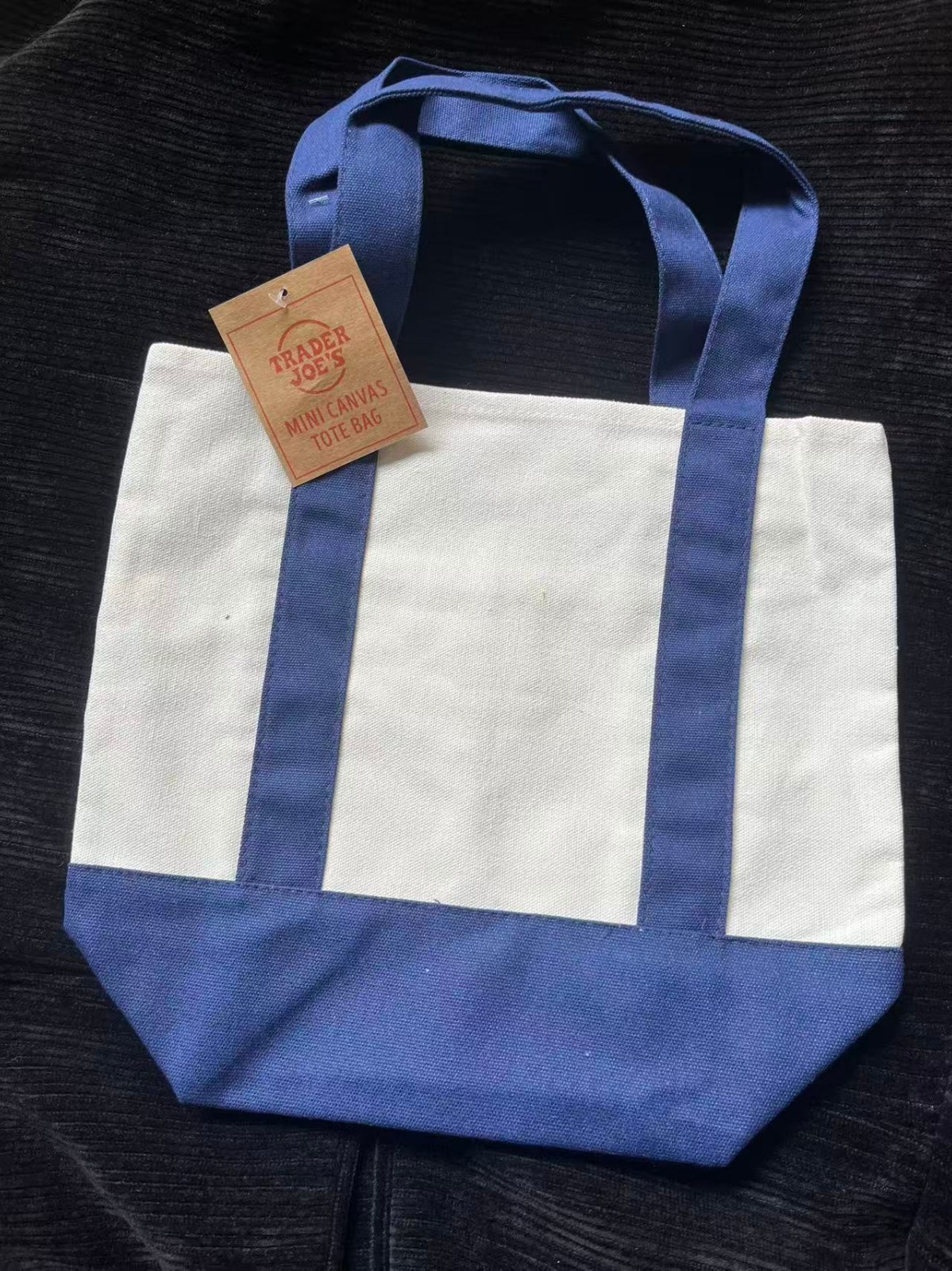 Nine colors Trader Joe’s Mini Pastel Canvas Tote Bag Simple canvas bag Foldable
