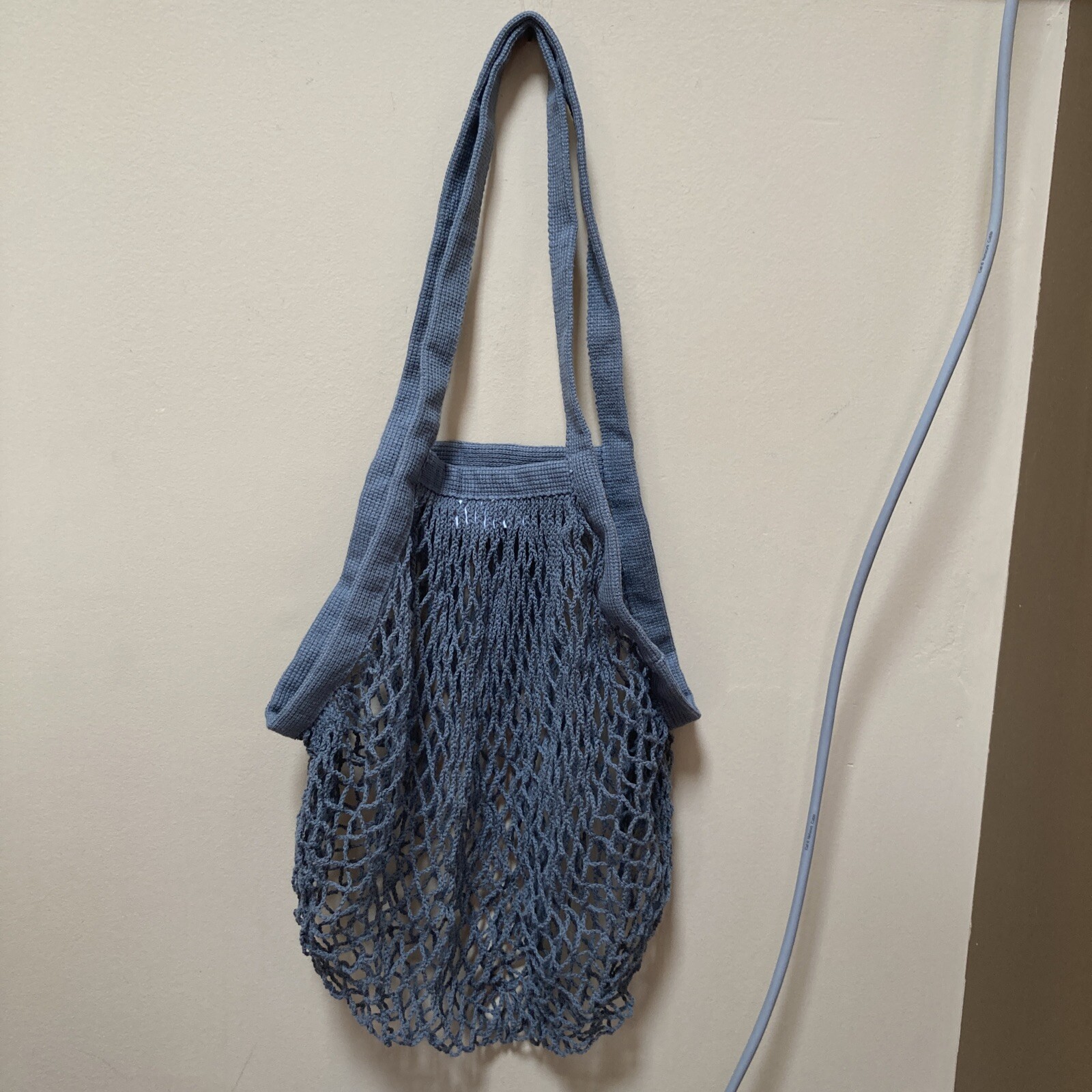 Netting Farmers Market Bags Reusable Grocery Cotton Mesh Tote Bags Big Bee